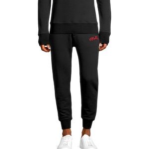 Alexander McQueen logo embroidered jersey knit joggers